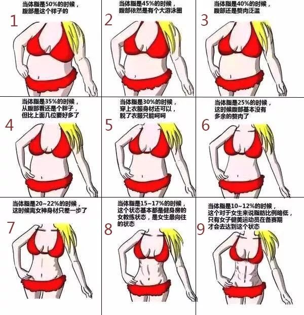 注意,体脂率低的女生并不是瘦,而是肌肉线条明朗,无论拍照还是录像,都