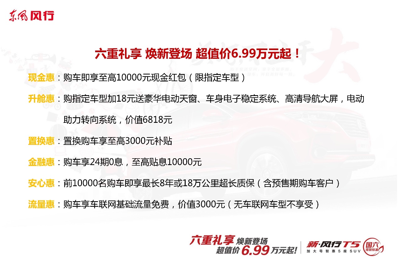 6.99万起，新风行T5/风行T5L上市，超大空间成为最大优势