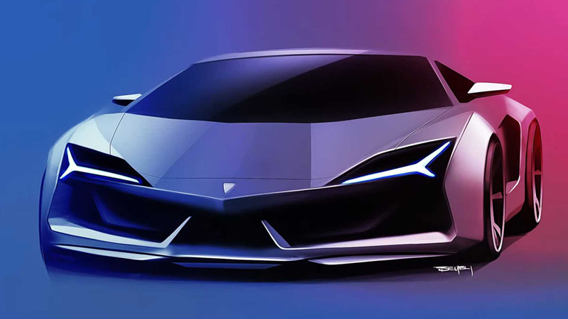 兰博基尼全新超跑渲染图发布 或将取代Aventador