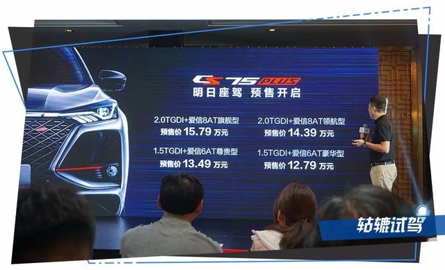 预售价12.79-15.79万元的长安CS75 PLUS,到底卖的是什么?