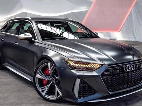 最帅奥迪“买菜车”亮相，灰色车身，标配21寸轮毂，马力600匹!