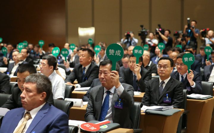 足代会投票现场。中国足协供图