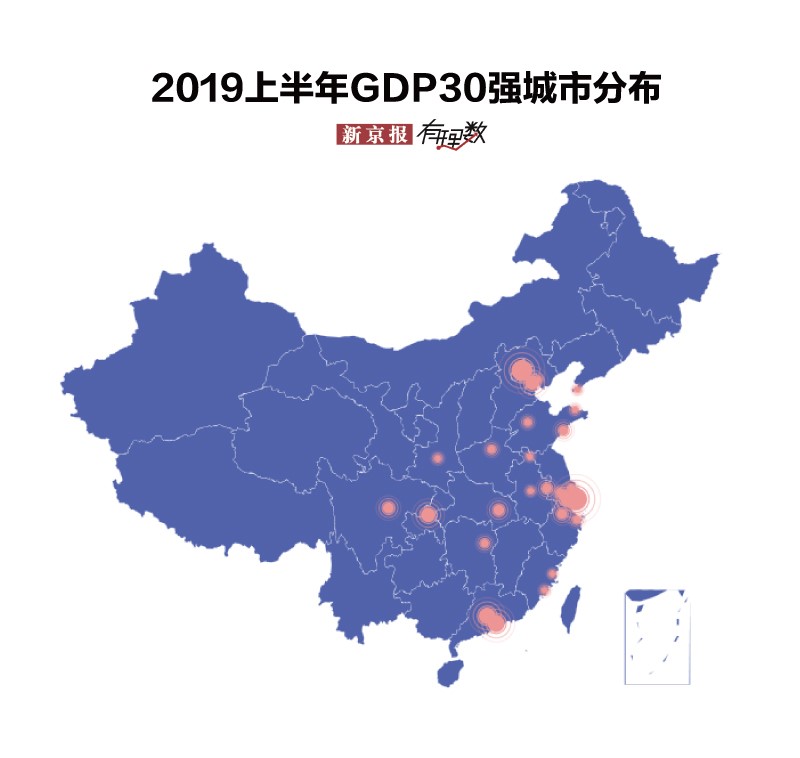 2019上半年城市GDP排行出炉,你的家乡在第几