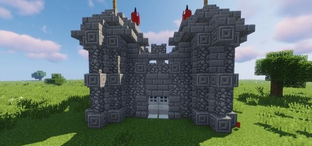 我的世界minecraft 如何建一个简单新手中世界小城堡