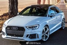 奥迪RS3轿车-(400马力，5CYL) -冰川白色车身和细节