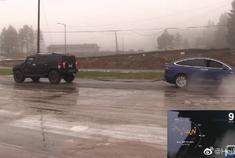 特斯拉 Tesla Model X 拔河悍马 Hummer H2