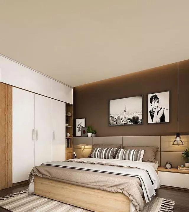 床头只知道放床头柜就out了,这6种搭配方式,简直美上天