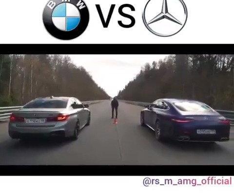 宝马M5 vs 奔驰GT63 S，不打开视频，你猜谁更快呢？