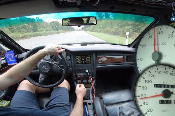 709HP奥迪S2大涡轮！在无限速高速公路上的表现