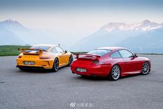 保时捷庆祝911 GT3二十周年，集结6代911 GT3齐聚阿尔卑斯山！