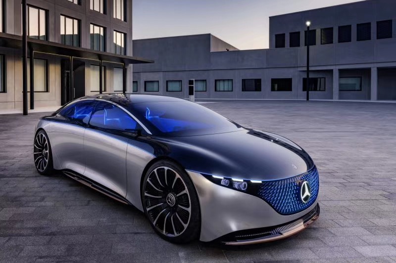 外形极为科幻 奔驰VISION EQS概念车亮相2019法兰克福车展