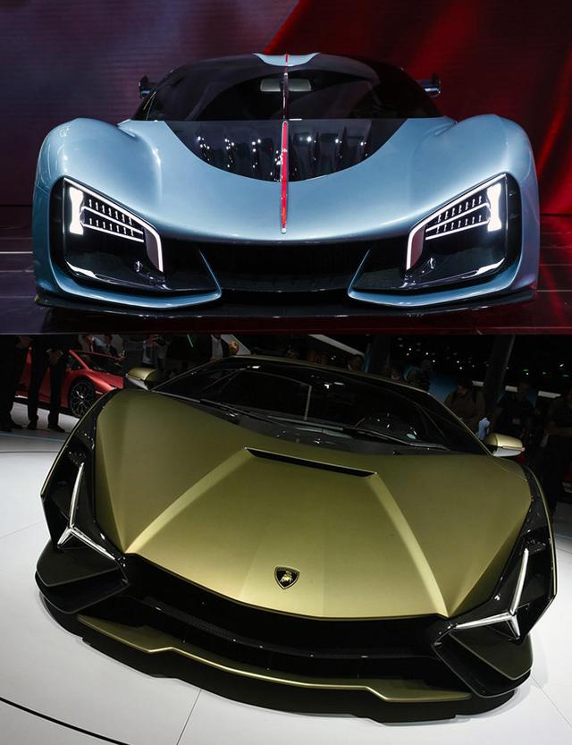 法兰克福车展上的超跑对决:红旗s9对比兰博基尼sian