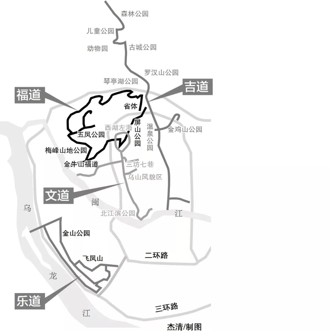 33.5公里大福道来了!将串起屏山公园,西湖左海,金牛山