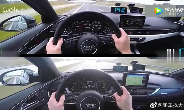 奥迪A4、A6一起上高速，深深的一脚油门，才知道差距在哪