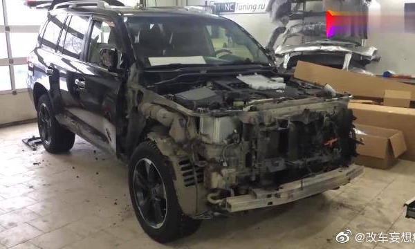 10年前的丰田兰德酷路泽开到店里装饰一下，才知道啥叫焕然一新