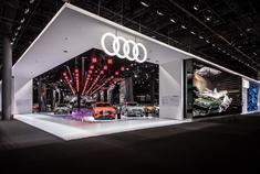 法兰克福车展奥迪展台 有一些明年引进，都会国内上市的车