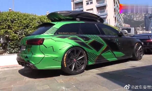 改装过排气的奥迪RS6现身街头，声浪怎么样自己听！