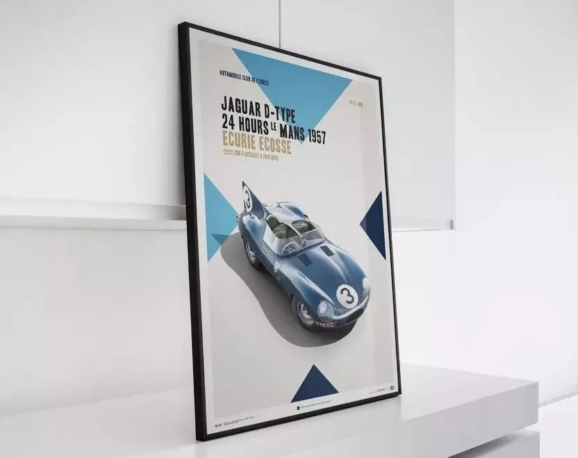 AUTOMOBILIST 海报的故事：捷豹D型赢得了死亡竞赛