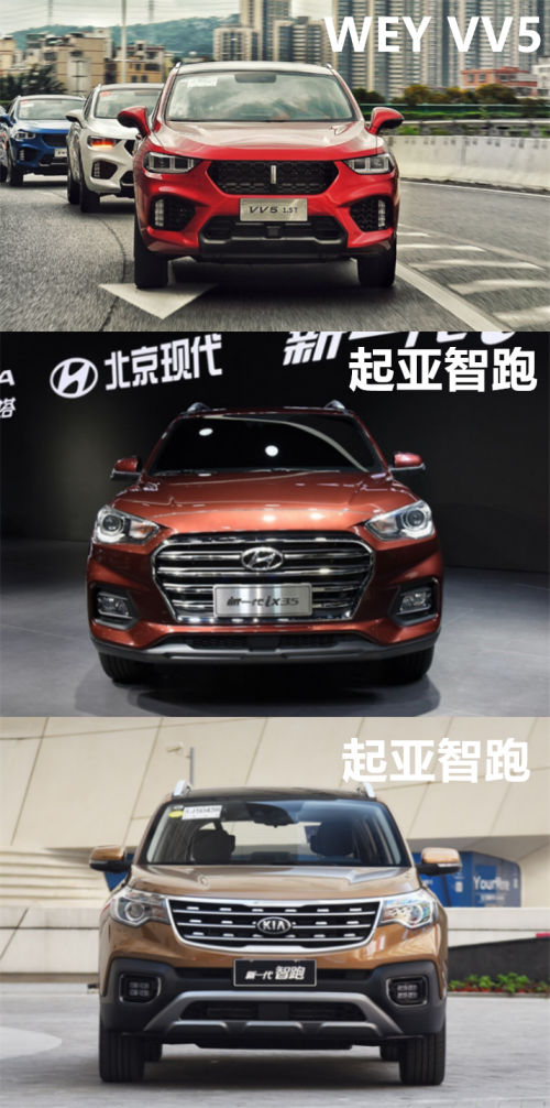 智跑、ix35与WEY VV5王者对决,到底谁动力强劲又省油?