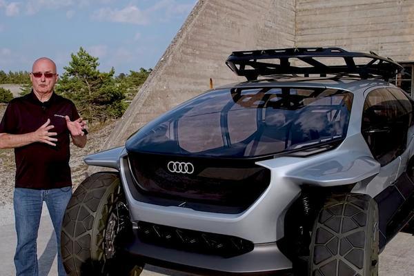 奥迪最新概念车，竟给大灯装上无人机，一开灯瞬间飞上天