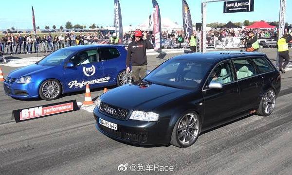 883HP奥迪RS6 Avant C5 vs 980HP大众高尔夫R32涡轮增压