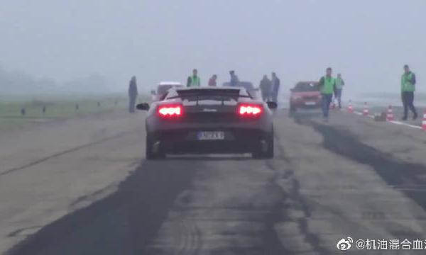 豪车直线加速赛~兰博大牛、保时捷，谁能更胜一筹呢？