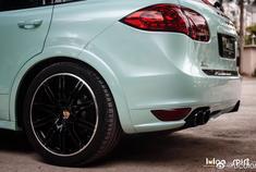 保时捷卡宴 薄荷绿 这才是夏天的感觉！