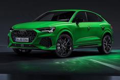 全新发布的奥迪RS Q3 Sportback外观，这绿得也太