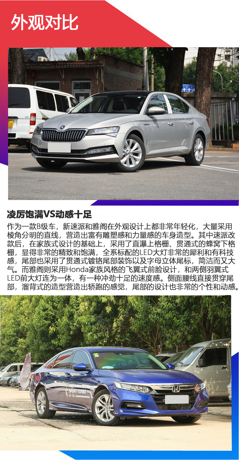 谁是宜商宜家好选择 斯柯达新速派对比本田雅阁