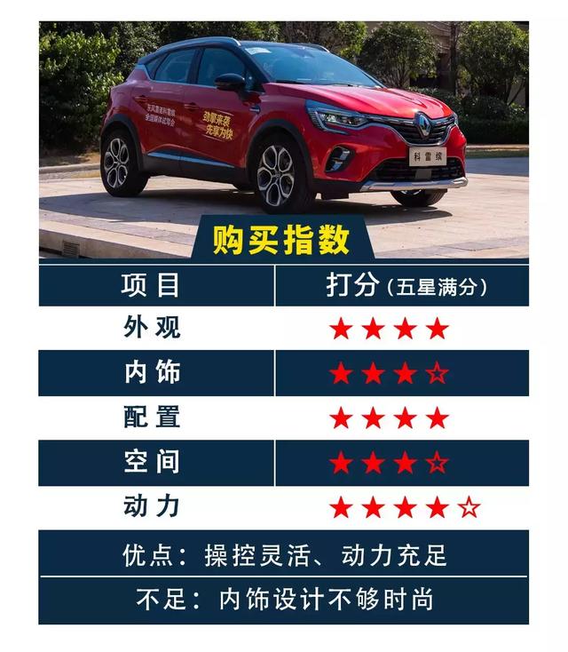 专为个性年轻人而定制 试驾雷诺小型SUV科雷缤