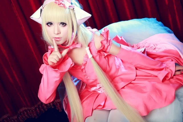 cos：人型电脑天使心 小叽 飘逸的双马尾