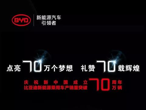 以70万致敬70周年，比亚迪硬核献礼国庆