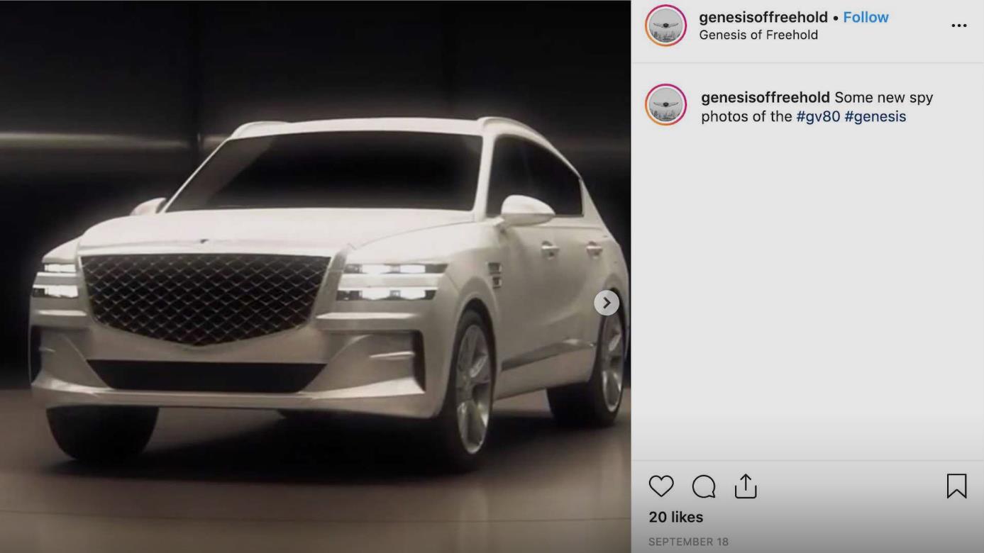 Genesis第一款SUV照片曝光，神似劳斯莱斯库里南