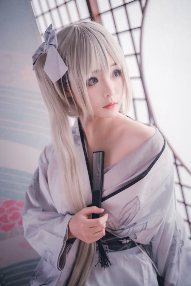 穹妹cos洋装,Jkcosplay下限露水 缘之空可爱cos穹妹浴衣和服