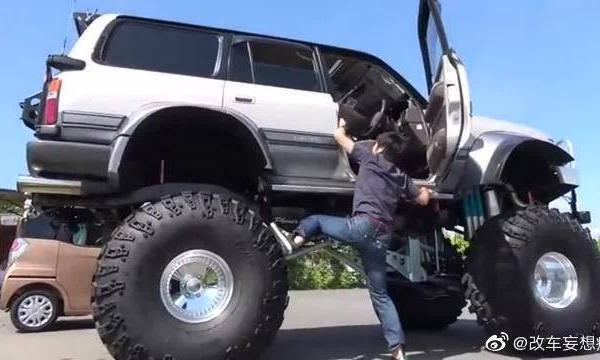 给陆巡换上4个巨轮后，上车的那一刻才知道什么是霸气的开始