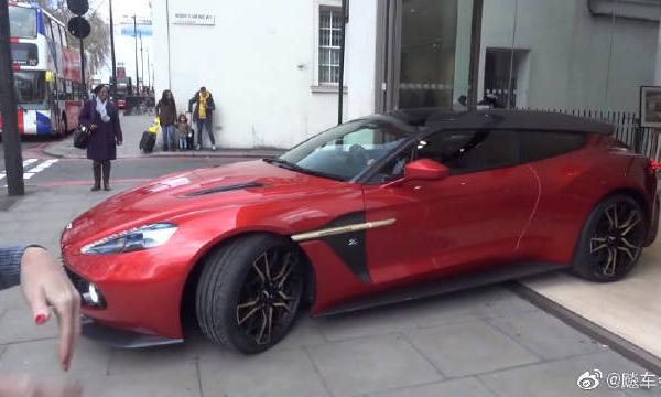 阿斯顿马丁Vanquish，伦敦街头拍摄！看起来就有一种社奢华啊！