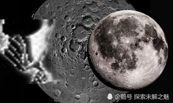 正文 放大美国宇航局的图片,你可以看到月球顶部被剥落的地方