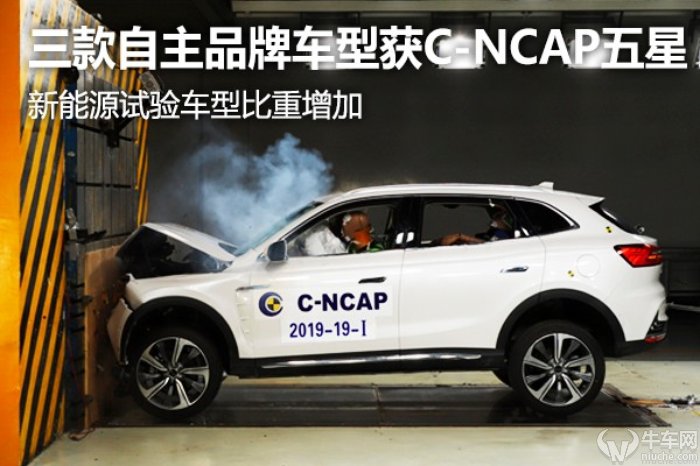 三款自主品牌车型获C-NCAP五星 新能源车型比重增加