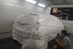 小飞度全车外表改色，素白变珍珠白