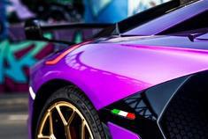 紫色牛王 兰博基尼 Aventador SVJ