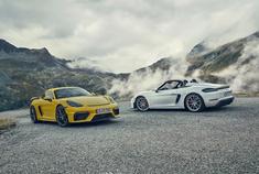 保时捷正式发布718 Cayman GT4/718 Spyder车型的官图