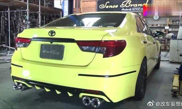 丰田锐志改装兰博基尼声浪，油门踩到底，听听声浪如何！