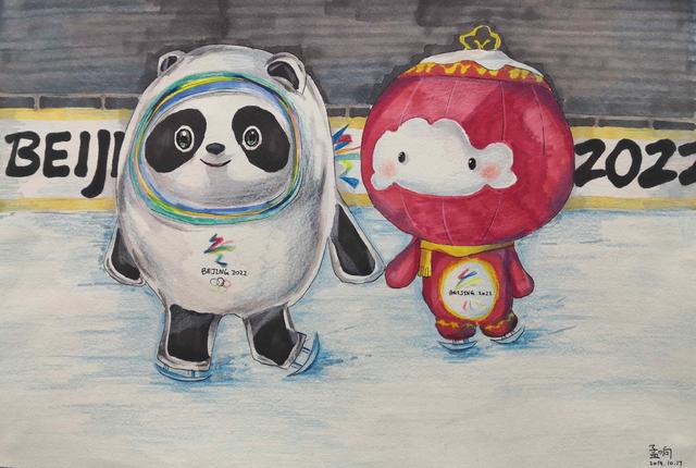 奥运主题展成2019年冬博会热门吉祥物冰墩墩雪容融亮相