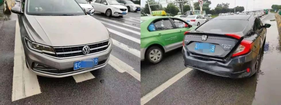 驾校教练带4学员赶考科目三,上珠海大桥连撞3车!