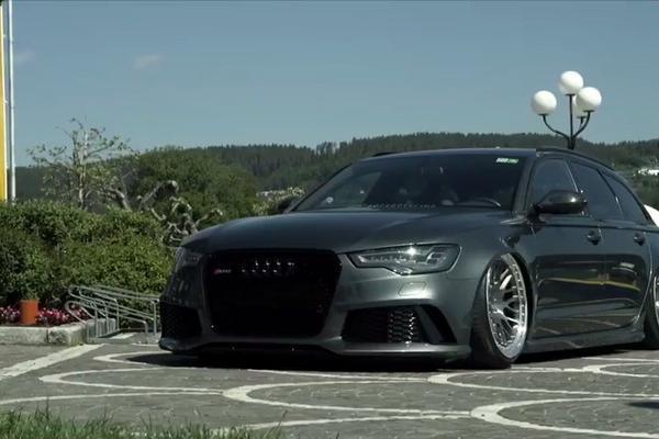 奥迪RS6 Avant C7低趴姿态改装