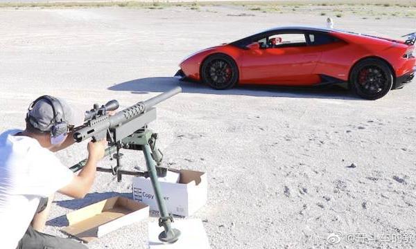 国外小哥要用巴雷特穿过兰博基尼打到对面西瓜，还是你们会玩