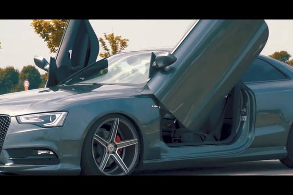 汽车视频：剪刀门奥迪A5，喜欢吗？