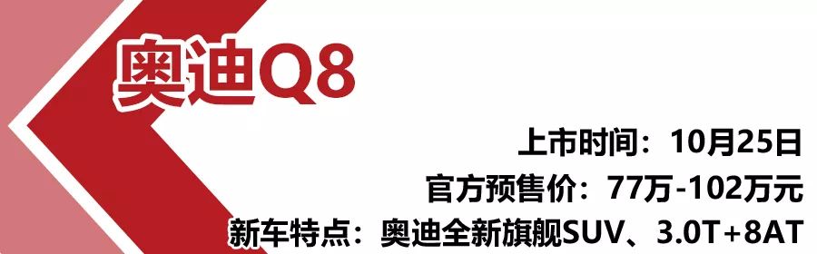 盘点本周5款上市新车，奥迪Q8亮点足，全新丰田RAV4热度高