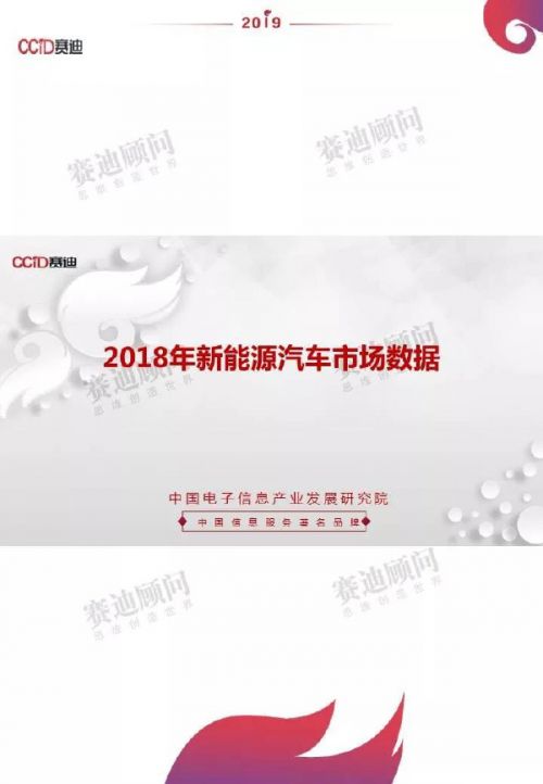 赛迪数据：2018年新能源汽车市场数据