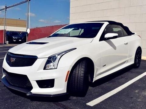 很少见的凯迪拉克ATS敞篷版，V6引擎464马力，都说比宝马3系好看